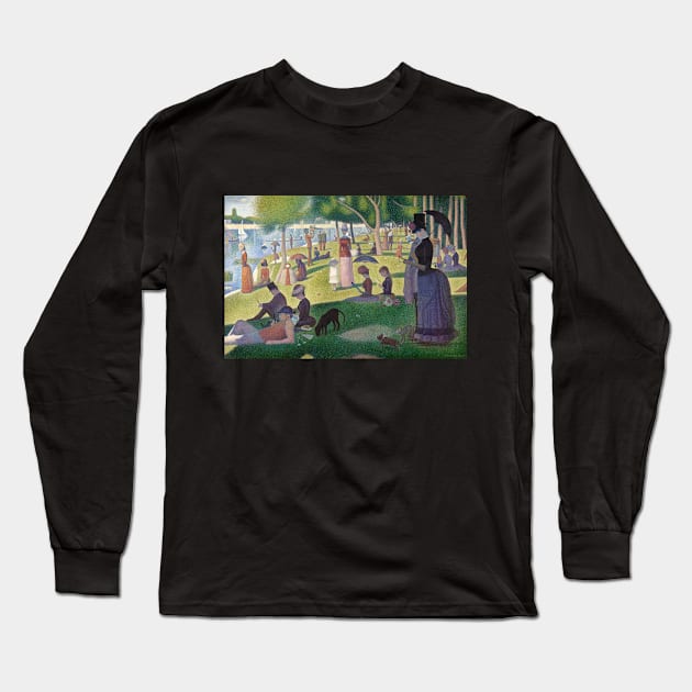 Mobile Seurat Long Sleeve T-Shirt by phneep